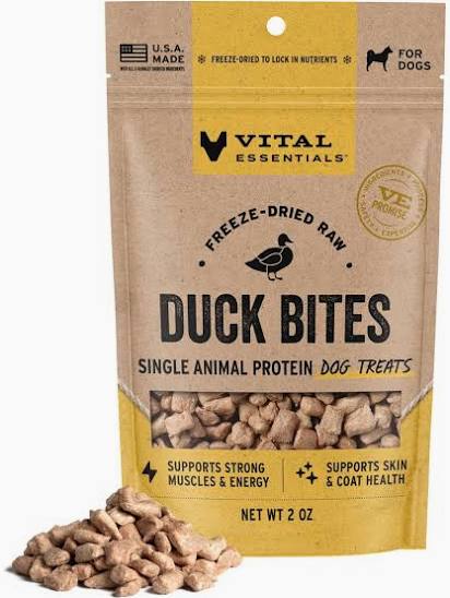 Vital Essentials Freeze Dried Treats - Duck