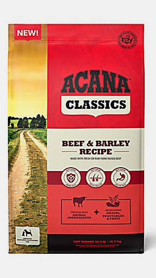 Acana Classics Beef and Barley 4lbs