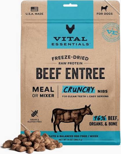 Vital Essentials Freeze Dried Beef Mini Nibs 14oz