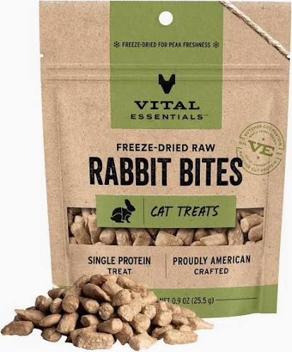 Vital Essentials Freeze Dried Cat Treats - Rabbit