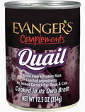 Evanger's Complements Grain Free Quail For Dogs & Cats 12.5 Oz