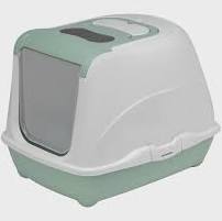 Moderna Flip Cat 20in Closed Litter Box Soft Green