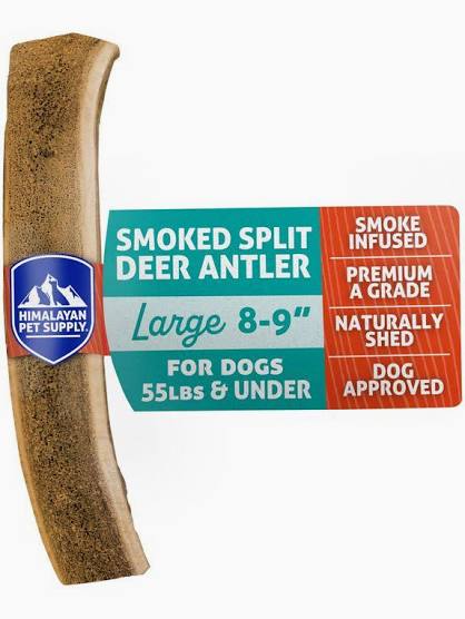 Himalayan Pet Supply Flavored Red Deer Split Antler - Large Beef Tenderloin