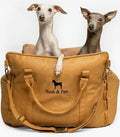 Noah & Paw Dog Orthopedic Seat Carrier - Camel Vegan Leather