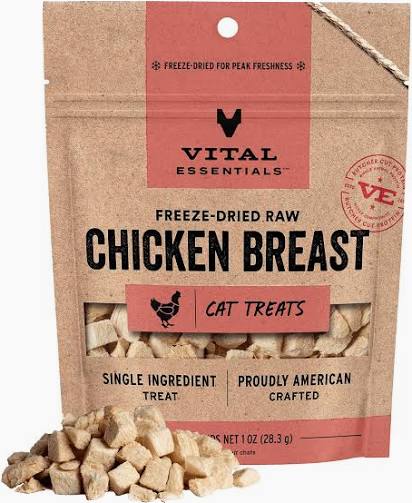 Vital Essentials Freeze Dried Cat Treats - Chicken Breast