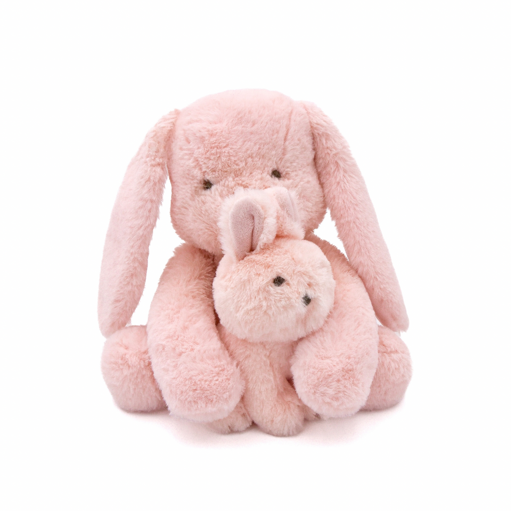Fur Elise Ruby Rabbit Plush Dog Toy Set - Mini & Maxi — Mini and Maxi pair